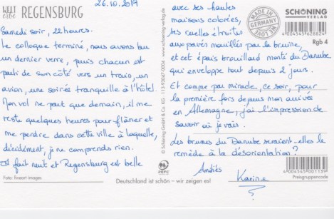 Carte postale Karine 2_Regensburg 1